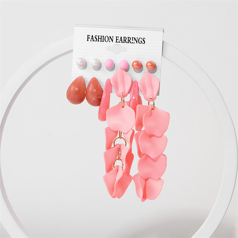 Wholesale Acrylic Earrings Stud Set